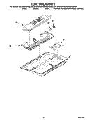 CONTROL PARTS Diagram and Parts List for KSCS23INBL00  KitchenAid Refrigerator
