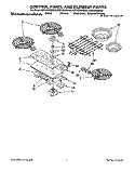 SECTION Diagram and Parts List for KECG260SWH5  KitchenAid Cooktop
