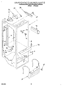REFRIGERATOR LINER Diagram and Parts List for 3ED27DQXDW00  Whirlpool Refrigerator