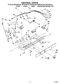 CONTROL Diagram and Parts List for GS5SHGXLQ00  Whirlpool Refrigerator