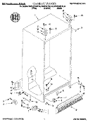 CABINET Diagram and Parts List for KSRP25QDWH02  KitchenAid Refrigerator