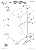 CABINET, LITERATURE Diagram and Parts List for ET1CHMXKT07  Whirlpool Refrigerator