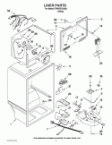 LINER PARTS Diagram and Parts List for ET8WTEXVQ03  Whirlpool Refrigerator