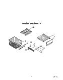 FREEZER SHELF Diagram and Parts List for KSSS42DAW01  KitchenAid Refrigerator