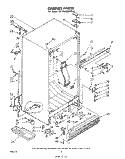 CABINET Diagram and Parts List for ET17HKXMWR2  Whirlpool Refrigerator