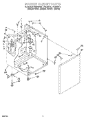 Part Location Diagram of 3978596 Whirlpool PANEL