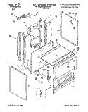 EXTERNAL Diagram and Parts List for SF330PEWN7  Whirlpool Range