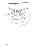 LOWER WASHARM AND STRAINER Diagram and Parts List for KUDS22HT1  KitchenAid Dishwasher