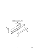 BACKGUARD Diagram and Parts List for SF302BSRW6  Whirlpool Range