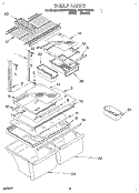 SHELF, LIT/OPTIONAL Diagram and Parts List for ET20TKXDN02  Whirlpool Refrigerator