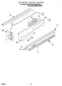 CONTROL PANEL Diagram and Parts List for RS696PXBB3  Whirlpool Range