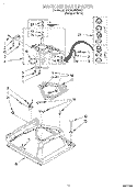 MACHINE BASE Diagram and Parts List for BYCWD6274W0  Crosley Washer Dryer Combo