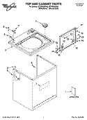 Part Location Diagram of 8580042 Whirlpool Top (Biscuit)