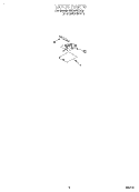 LATCH Diagram and Parts List for RBD307PDQ4  Whirlpool Wall Oven
