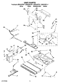UNIT PARTS Diagram and Parts List for GB2SHDXTB11  Whirlpool Refrigerator