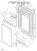 Part Location Diagram of 2005389 Whirlpool TRIM-DOOR