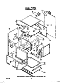 OVEN Diagram and Parts List for KEBI141WBL1  KitchenAid Wall Oven