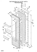 REFRIGERATOR DOOR Diagram and Parts List for KSSS36DBW00  KitchenAid Refrigerator