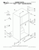CABINET PARTS Diagram and Parts List for G9RXXFMWQ00  Whirlpool Refrigerator