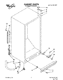 CABINET, LIT/OPTIONAL Diagram and Parts List for EV170NXAN00  Whirlpool Freezer