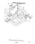 WASHER TOP AND LID Diagram and Parts List for LT5100XSW0  Whirlpool Washer Dryer Combo