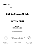 SECTION Diagram and Parts List for KEYE660WWH0  KitchenAid Dryer