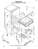 LINER Diagram and Parts List for ET12PCXMWR0  Whirlpool Refrigerator