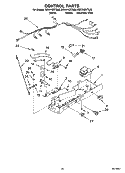 CONTROL PARTS Diagram and Parts List for ED5VHEXTB00  Whirlpool Refrigerator