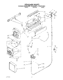 ICEMAKER, LIT/OPTIONAL Diagram and Parts List for ED25DQXAW01  Whirlpool Refrigerator