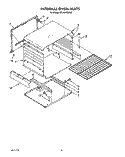INTERNAL OVEN Diagram and Parts List for SF310PEWW3  Whirlpool Range