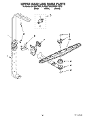 UPPER WASH AND RINSE PARTS Diagram and Parts List for DU1061XTST0  Whirlpool Dishwasher