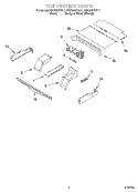 TOP VENTING, OPTIONAL Diagram and Parts List for RBS305PDT11  Whirlpool Wall Oven