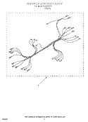 WIRING HARNESS Diagram and Parts List for RB220PXYB1  Whirlpool Wall Oven