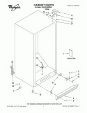 CABINET PARTS Diagram and Parts List for AQU2024BRW03  Amana Freezer