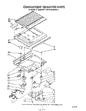 COMPARTMENT SEPARATOR Diagram and Parts List for ET18JMXRWR2  Whirlpool Refrigerator