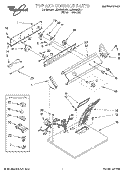 Part Location Diagram of 3403663 Whirlpool Panel, Control (White)