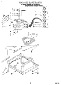 MACHINE BASE Diagram and Parts List for LST9355BZ0  Whirlpool Washer