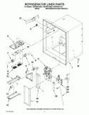 REFRIGERATOR LINER PARTS Diagram and Parts List for GI6FARXXB03  Whirlpool Refrigerator