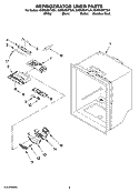 REFRIGERATOR LINER PARTS Diagram and Parts List for GX5SHDXTQ01  Whirlpool Refrigerator
