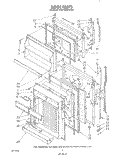 DOOR Diagram and Parts List for KTRF18KVWH00  KitchenAid Refrigerator
