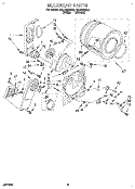 SECTION Diagram and Parts List for REL4622BL2  Roper Dryer