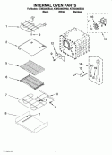 INTERNAL OVEN PARTS Diagram and Parts List for KEMS308SSS02  KitchenAid Microwave Oven Combo