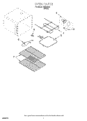 OVEN, LIT/OPTIONAL Diagram and Parts List for REE23000  Roper Range