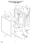 REFRIGERATOR DOOR Diagram and Parts List for KTRP20KDWH03  KitchenAid Refrigerator
