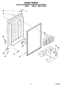 Part Location Diagram of 8209179 Whirlpool TRIM-DOOR