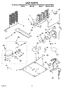 UNIT Diagram and Parts List for KTRC19KKWH02  KitchenAid Refrigerator