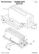 HOUSING PARTS Diagram and Parts List for KTT460  KitchenAid Toaster
