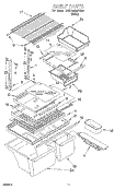 SHELF, LIT/OPTIONAL Diagram and Parts List for 3VET19GMFW02  Whirlpool Refrigerator