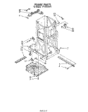 FRAME Diagram and Parts List for TF4500XLP1  Whirlpool Trash Compactor