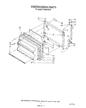 FREEZER DOOR Diagram and Parts List for RT18BMXVW03  Roper Refrigerator